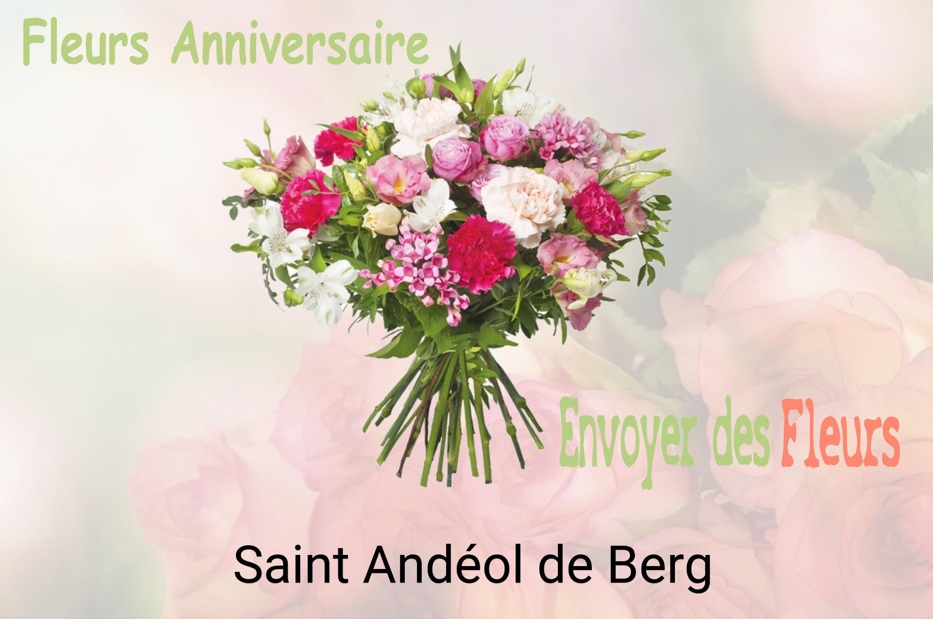 Bouquet de fleurs d’anniversaire livré à Saint-Andéol-de-Berg