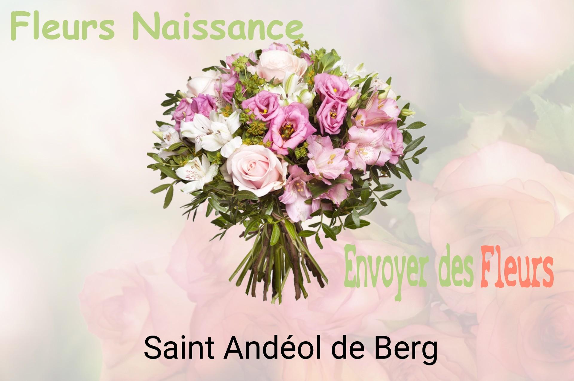 Bouquet de fleurs de naissance livré à Saint-Andéol-de-Berg