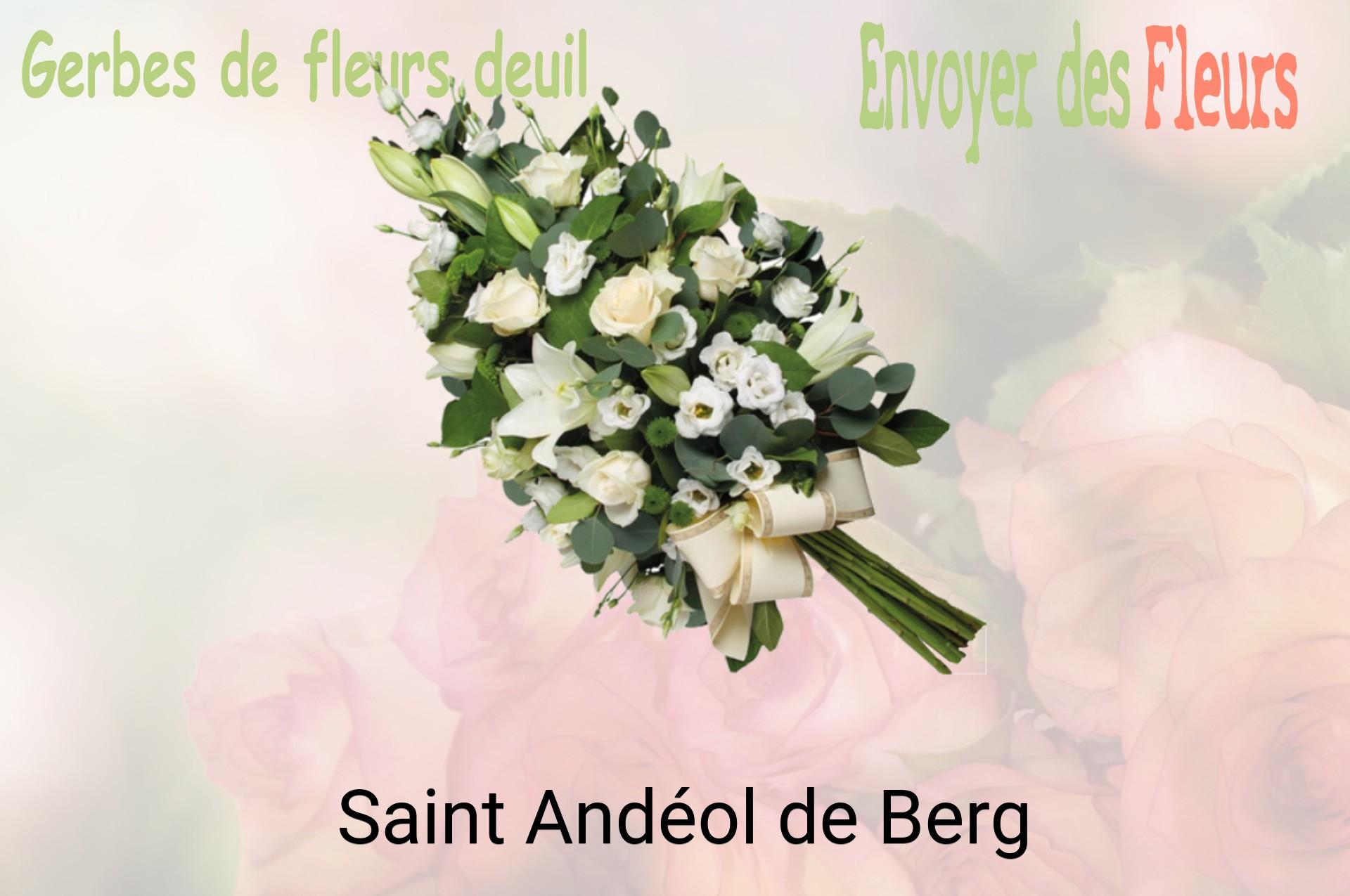 Gerbe de fleurs de deuil livrée à Saint-Andéol-de-Berg